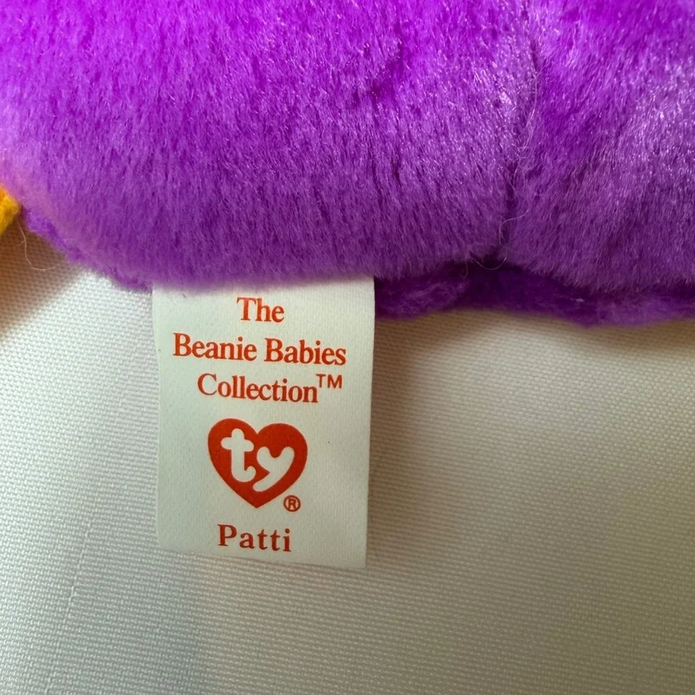 Ty Beanie Babies Patti Platypus Purple Cubbie Bear Brown 1993 Vintage Plush Lot